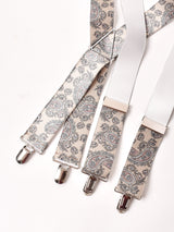 【3色展開】ペイズリー柄 ワイドサスペンダー