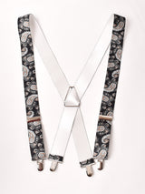 【3色展開】ペイズリー柄 ワイドサスペンダー