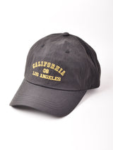 【2色展開】ロゴ刺繍入り ナイロンキャップ「CALIFORNIA」