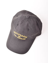 【2色展開】ロゴ刺繍入り ナイロンキャップ「CALIFORNIA」