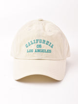 【2色展開】ロゴ刺繍入り ナイロンキャップ「CALIFORNIA」