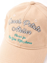 【2色展開】ロゴ刺繍入り キャップ 「Couch POTATO」