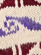 エクアドル製 総柄 ハンドニット セーター