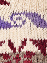 エクアドル製 総柄 ハンドニット セーター