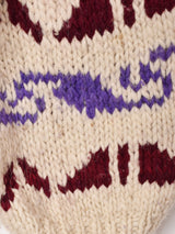 エクアドル製 総柄 ハンドニット セーター