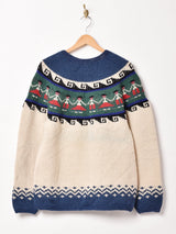 ハンドメイド風デザイン カーディガン