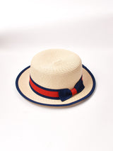 【3色展開】パイピングリボン ボーターハット