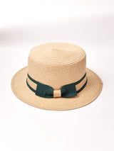 【3色展開】パイピングリボン ボーターハット