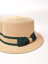 【3色展開】パイピングリボン ボーターハット