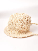 【2色展開】リボン クロシェハット