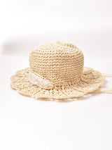 【2色展開】レースリボン ペーパーハット