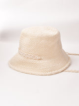 レースリボン ニットハット