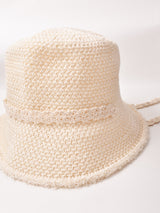 レースリボン ニットハット