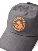 【2色展開】刺繍入り コットンリネンキャップ【A GLARING SUNSET ON THE BEACH】