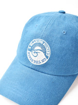 【2色展開】刺繍入り コットンリネンキャップ【A GLARING SUNSET ON THE BEACH】