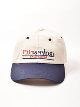 【2色展開】刺繍入り コットンキャップ【PalmSprings】