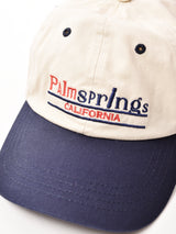 【2色展開】刺繍入り コットンキャップ【PalmSprings】