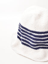 ワイヤー入り マリンボーダー ニットハット