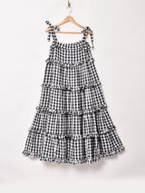 Emerald Motel ギンガムチェック ティアード キャミソールワンピース