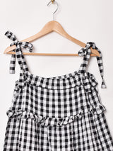 Emerald Motel ギンガムチェック ティアード キャミソールワンピース