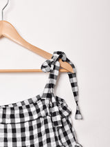 Emerald Motel ギンガムチェック ティアード キャミソールワンピース