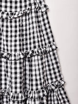 Emerald Motel ギンガムチェック ティアード キャミソールワンピース