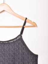 【2色展開】 メッシュ キャミソールワンピース