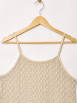 【2色展開】 メッシュ キャミソールワンピース