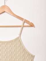 【2色展開】 メッシュ キャミソールワンピース