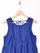 【2色展開】Emerald Motel バックリボン ティアード スリーブレスワンピース