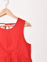 【2色展開】Emerald Motel バックリボン ティアード スリーブレスワンピース