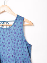 【4色展開】Emerald Motel バックリボン 織柄 ティアード スリーブレスワンピース