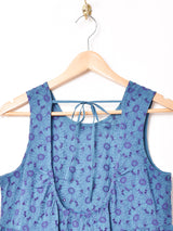 【4色展開】Emerald Motel バックリボン 織柄 ティアード スリーブレスワンピース