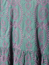 【4色展開】Emerald Motel バックリボン 織柄 ティアード スリーブレスワンピース