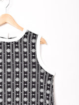 【3色展開】Emerald Motel 刺繍 スリーブレスワンピース