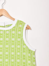 【3色展開】Emerald Motel 刺繍 スリーブレスワンピース