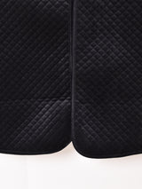 【3色展開】Meridian ベロア キルティングコート 切り替えフェイクファー