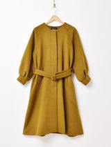 【3色展開】Meridian ノーカラー ロングコート