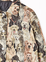 犬柄 タペストリー ジャケット
