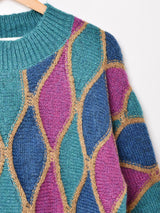 Elcamino 波模様 カラフルセーター