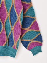 Elcamino 波模様 カラフルセーター