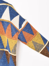 【2色展開】Elcamino トライアングル柄 セーター