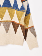 【2色展開】Elcamino トライアングル柄 セーター