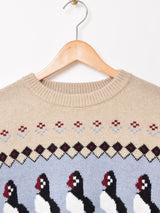 Elcamino ペンギンモチーフ セーター