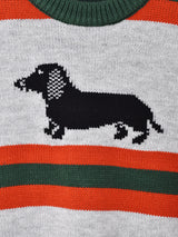 【2色展開】Emerald Motel ダックスフント ボーダーセーター