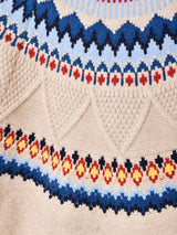 【2色展開】Elcamino ジグザグ ノルディックセーター