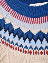 【2色展開】Elcamino ジグザグ ノルディックセーター