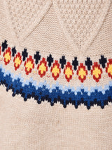 【2色展開】Elcamino ジグザグ ノルディックセーター