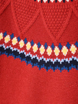 【2色展開】Elcamino ジグザグ ノルディックセーター