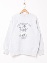 【2色展開】 プリントスウェットシャツ Devil「UNIVERSITY OF HILL」